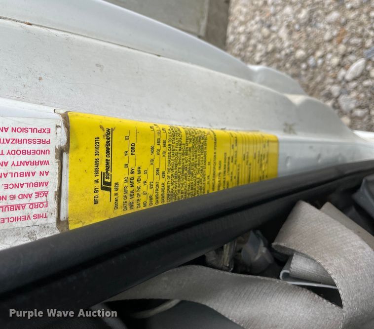 image for item OG9886 2003 Ford  E450 Super Duty  sewer inspection truck 