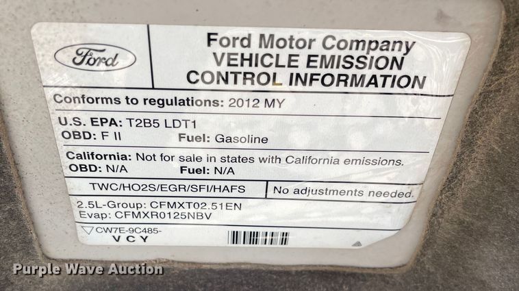 image for item OG9893 2012 Ford  Escape XLT SUV