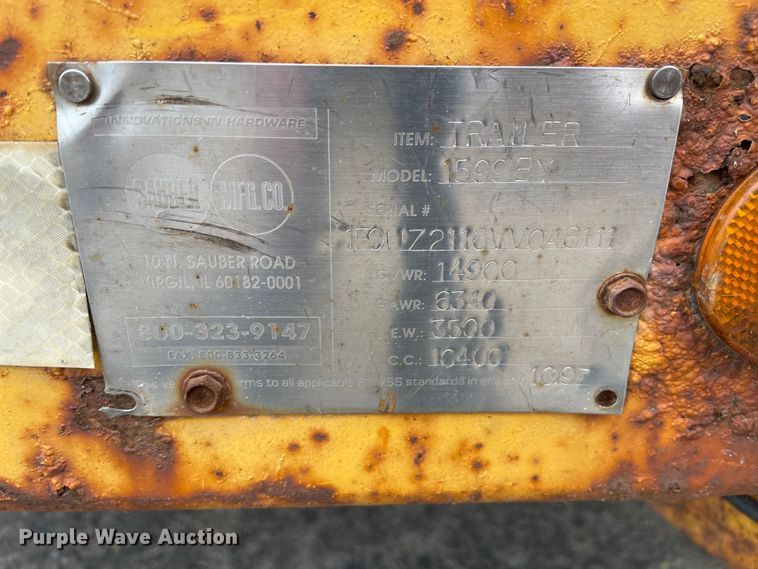 image for item OG9899 1997 Sauber equipment trailer