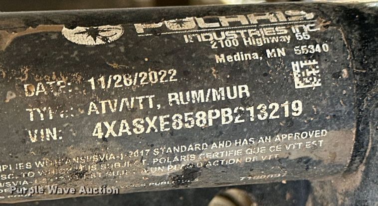 image for item OI9387 2023 Polaris Sportsman 850 ATV