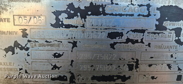 image for item OK9849 2007 Great Dane dry van trailer