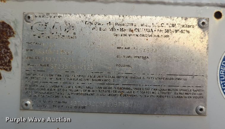 image for item OL9258 2011 CM enclosed cargo trailer