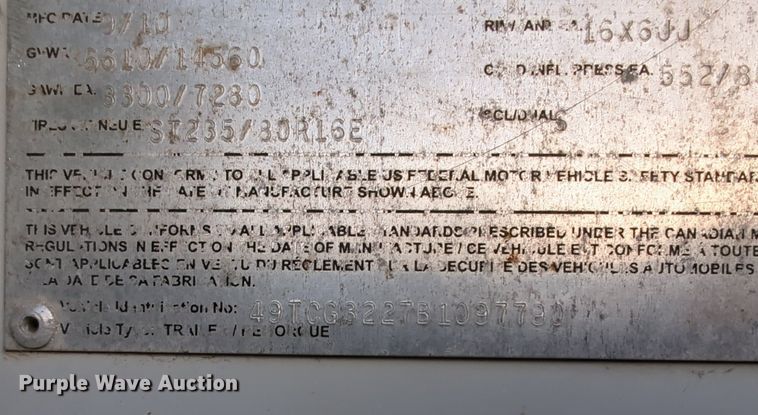 image for item OL9258 2011 CM enclosed cargo trailer