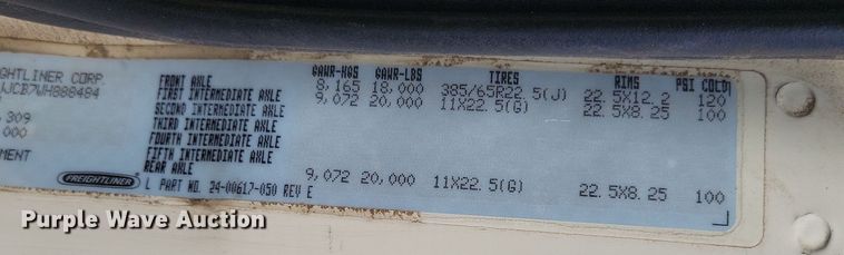 image for item DK4201 1998 Freightliner FL80 crane truck