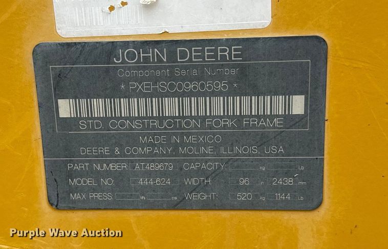 image for item DN7685 2022 John Deere  544 P-Tier wheel loader