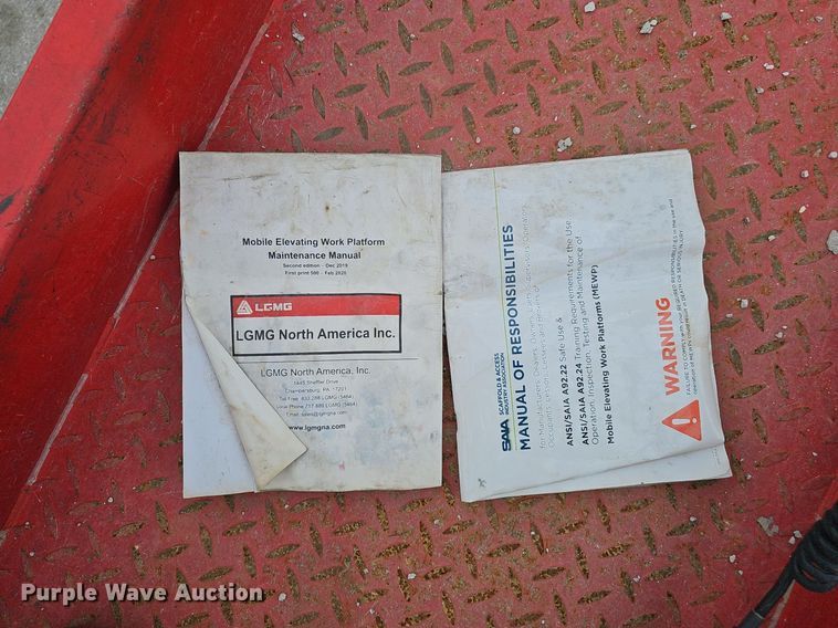 image for item DP0872 2019 LGMG AS2632E scissor lift