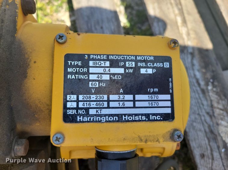 image for item DP1415 Harrington overhead crane