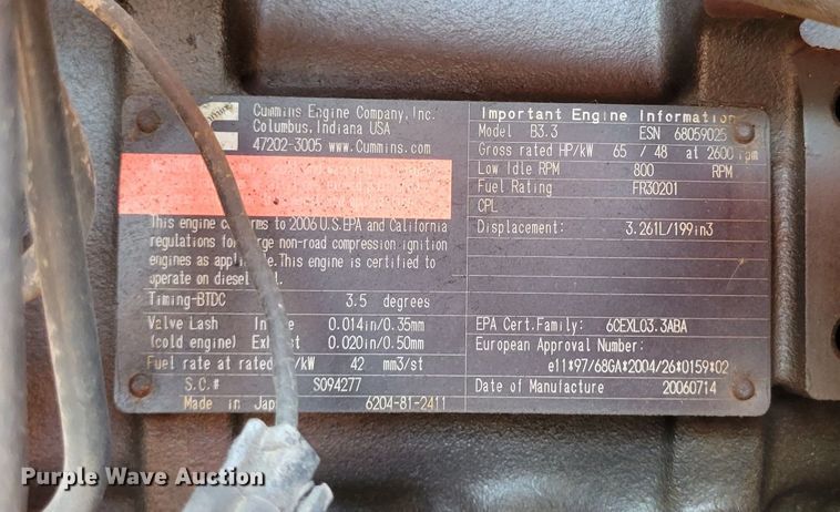 image for item DP1423 2006 Snorkel TB60 boom lift