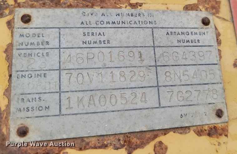 image for item DP3532 1981 Caterpillar 623B water wagon