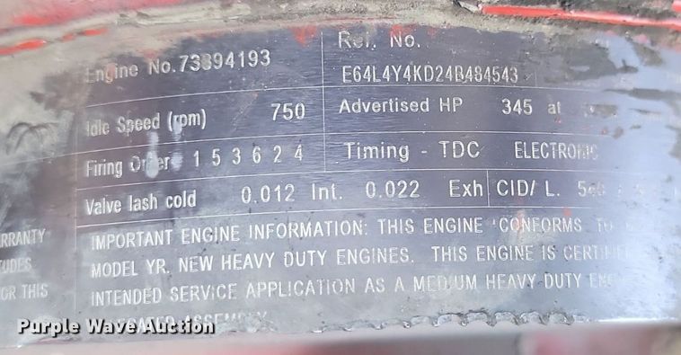 image for item DP3571 2013 Peterbilt  320 refuse truck