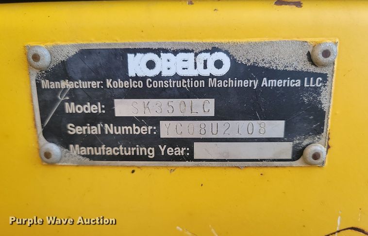 image for item DP5679 2009 Kobelco SK350 excavator
