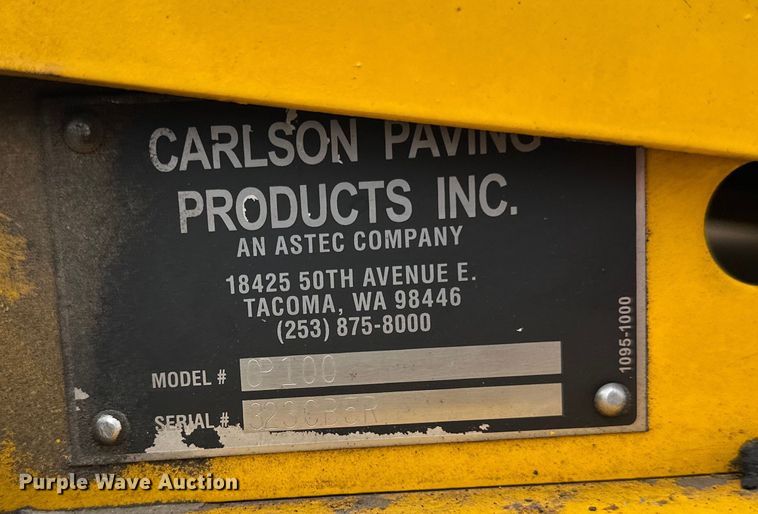 image for item DQ0754 2015 Carlson  CP100 paver