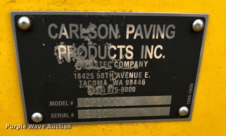 image for item DQ0755 2019 Carlson  CP100II paver