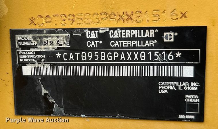 image for item DQ0758 2005 Caterpillar 950G Series II wheel loader