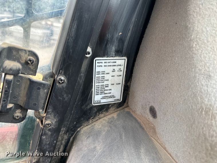 image for item DQ0774 2016 Caterpillar 279D tracked skid steer loader