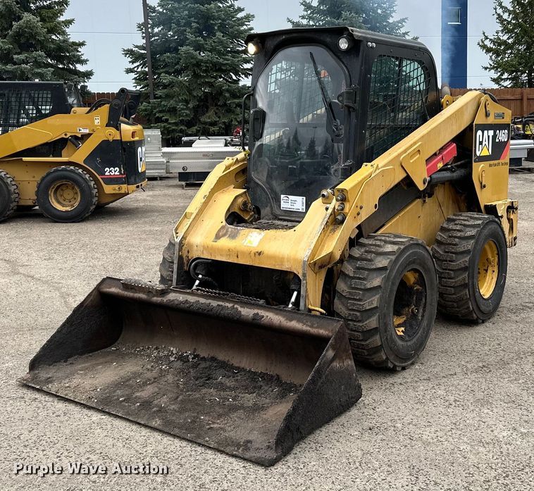 image for item DQ0778 2019 Caterpillar 246D skid steer loader