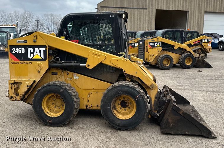 image for item DQ0778 2019 Caterpillar 246D skid steer loader