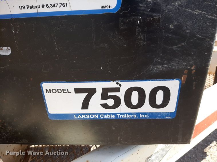 image for item DQ6965 2012 Larson 7500 reel trailer