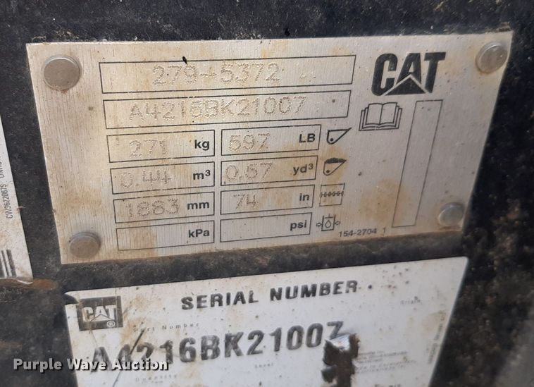 image for item DQ6967 2013 Caterpillar 259B Series 3 tracked skid steer loader