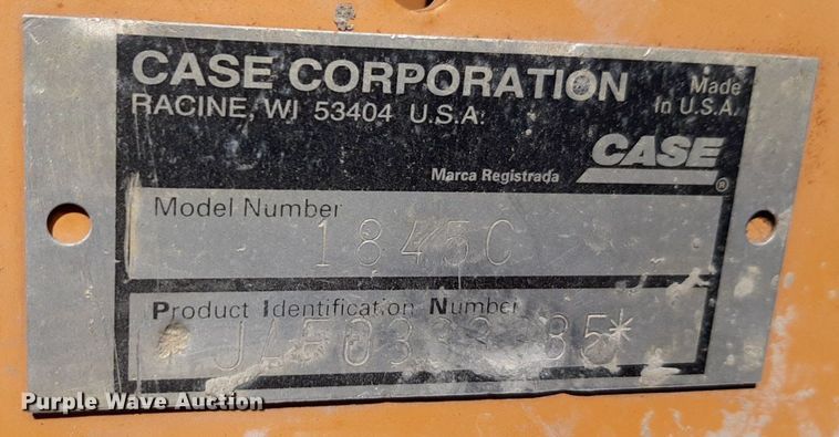 image for item DQ6972 2001 Case 1845C skid steer loader