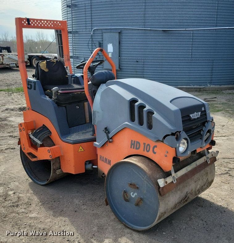 image for item DR4283 2015 Hamm HD10CVV double drum vibratory roller