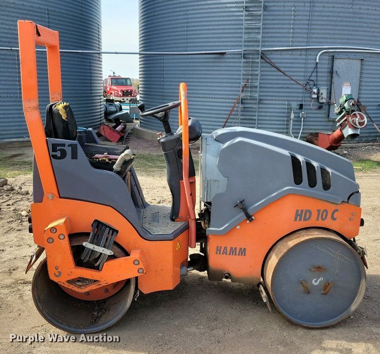 image for item DR4283 2015 Hamm HD10CVV double drum vibratory roller