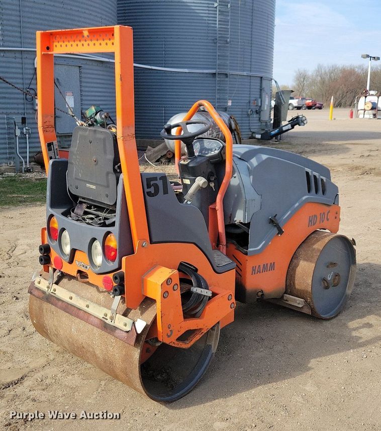 image for item DR4283 2015 Hamm HD10CVV double drum vibratory roller