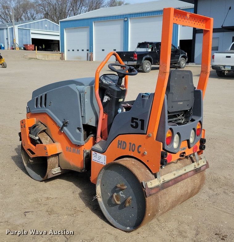 image for item DR4283 2015 Hamm HD10CVV double drum vibratory roller