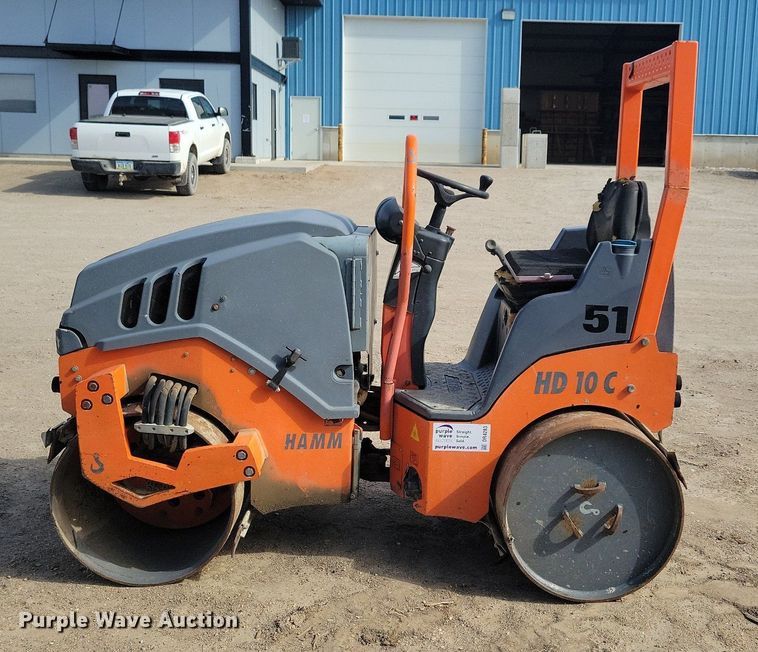 image for item DR4283 2015 Hamm HD10CVV double drum vibratory roller