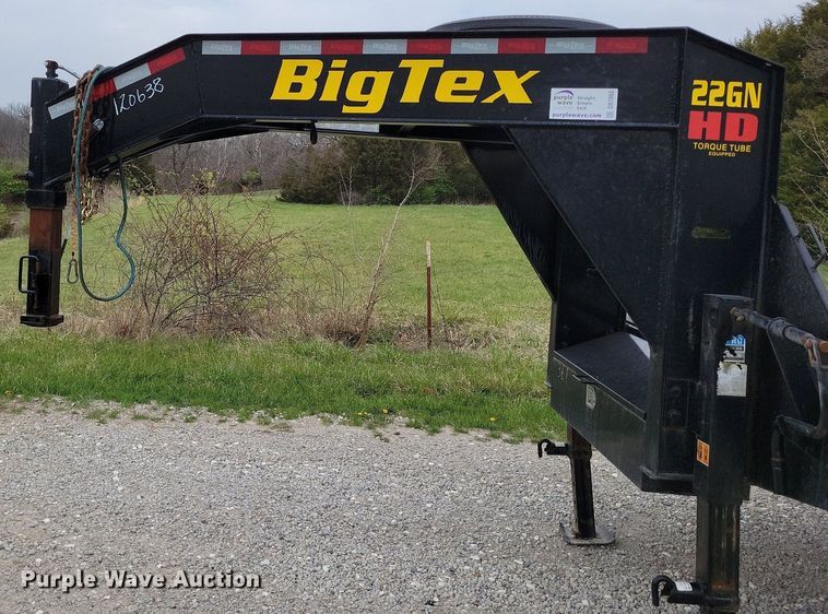 image for item DR7960 2022 BigTex 22GN-35BK+5MR equipment trailer