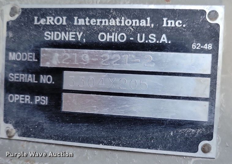 image for item DR8020 1996 LeRoi 375 air compressor