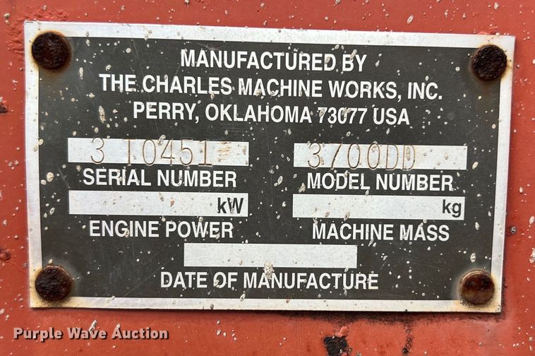 image for item DS2981 2000 Ditch Witch  3700DD trencher