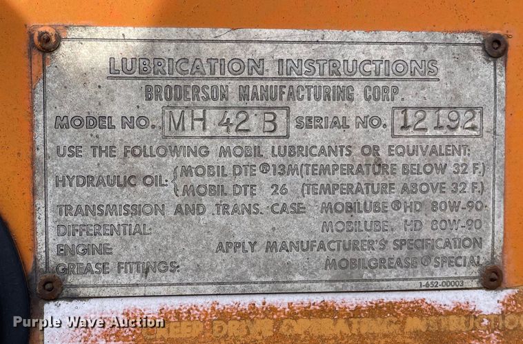 image for item DS5468 Broderson  MH42B drop hammer