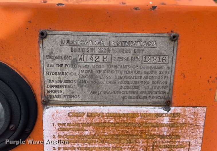 image for item DS5469 Broderson  MH42B drop hammer 