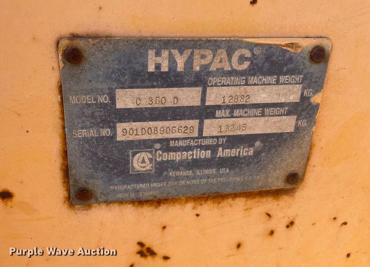 image for item DS5485 Hypac  C350D double drum roller