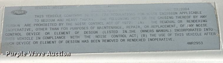 image for item DU3005 2004 Mack CX613 dump truck