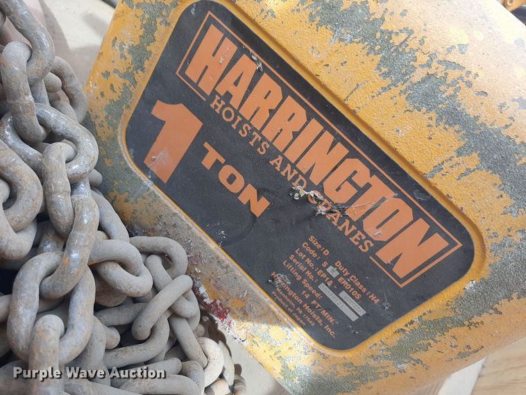 image for item DV9997 Harrington  chain hoist
