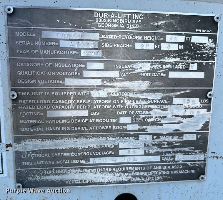 image for item EG1454 2006 Chevrolet  C4500 bucket truck