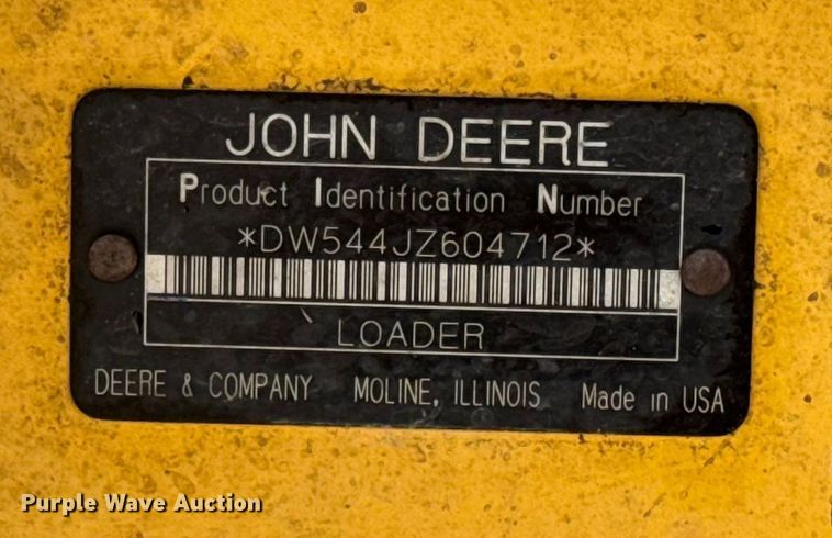 image for item EH5398 2006 John Deere  544J wheel loader