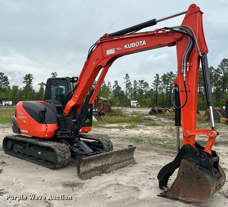 image for item EH5400 2019 Kubota KX080-4S mini excavator