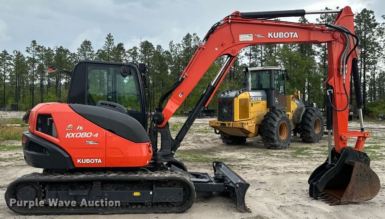 image for item EH5400 2019 Kubota KX080-4S mini excavator