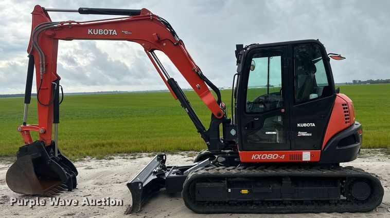 image for item EH5400 2019 Kubota KX080-4S mini excavator