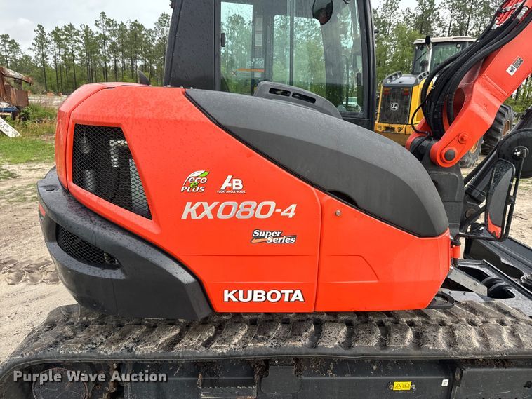 image for item EH5400 2019 Kubota KX080-4S mini excavator