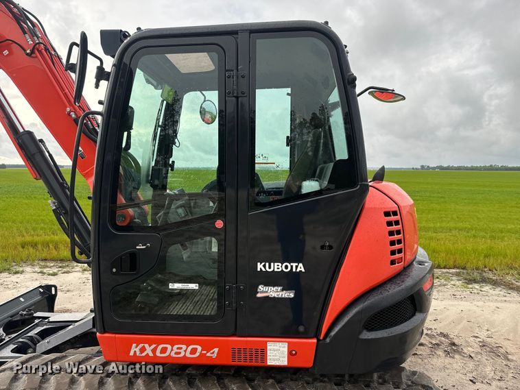 image for item EH5400 2019 Kubota KX080-4S mini excavator