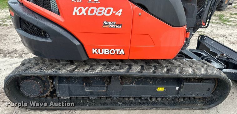 image for item EH5400 2019 Kubota KX080-4S mini excavator