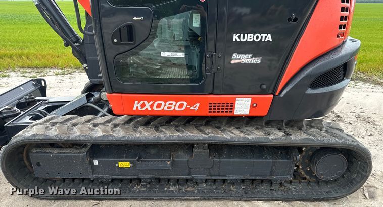 image for item EH5400 2019 Kubota KX080-4S mini excavator
