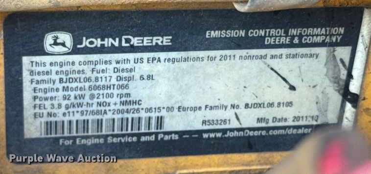 image for item EH5425 2012 John Deere  700J LGP dozer
