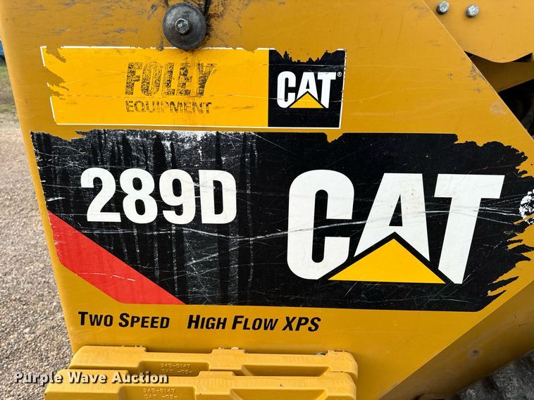 image for item EH6673 2017 Caterpillar 289D tracked skid steer loader