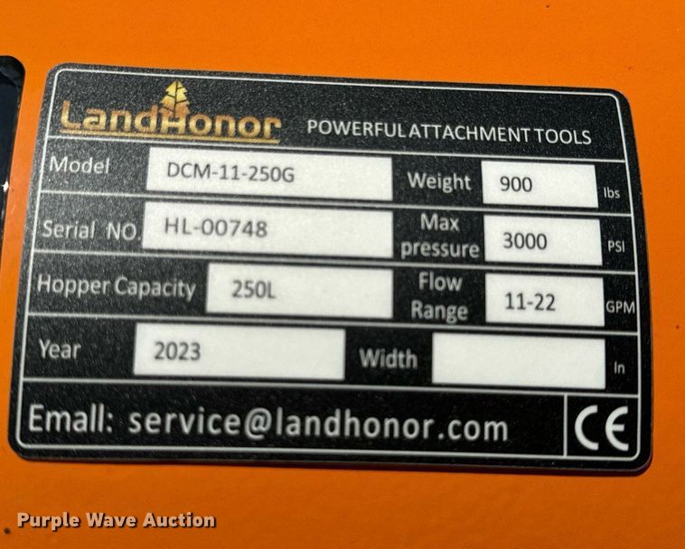 image for item EH6699 2023 LandHonor DCM-11-250G skid steer concrete mixer