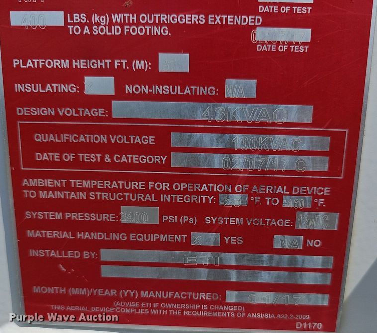 image for item EJ5359 2016 Dodge Ram 5500 HD bucket truck